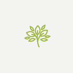 Fototapeta na wymiar Abstract tree logo icon vector design. Landscape design, garden, Plant, nature and ecology vector logo