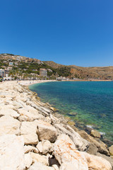 J&aacute;vea Spain beautiful Spanish town with Platja de la Grava beach located south-east of Denia also known as Xabia