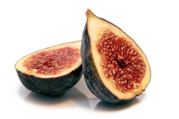 Figs on the white background. Isolated