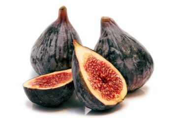 Figs on the white background. Isolated