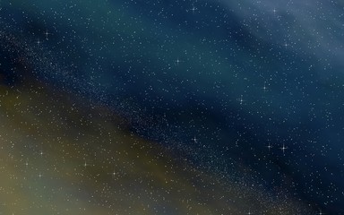 Colorful and beautiful space background. Outer space. Starry outer space texture. 3D illustration