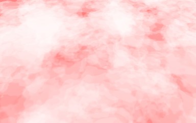 Background of abstract white color smoke isolated on red color background. The wall of white fog. 3D illustration