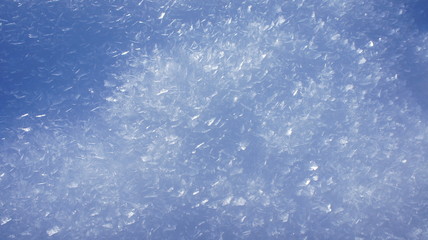 background of large snow flakes