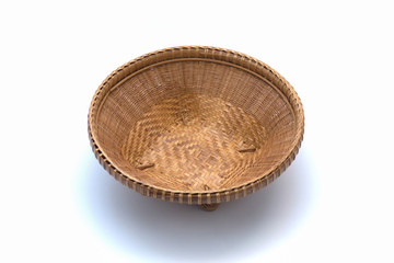 Basket weave isolated on white background