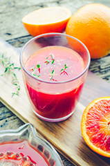 Sicilian blood oranges juice