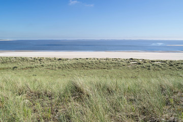 Fototapeta na wymiar artificial Maasvlakte beach near Rotterdam, the Netherlands