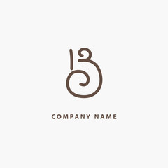 Monogram design elements, graceful template. Calligraphic elegant logo design.