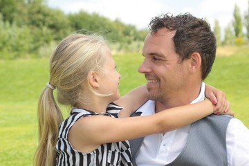 Obraz premium Father and daugther