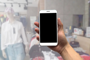 Blurred photo, Blurry image, .Clothes shop, background