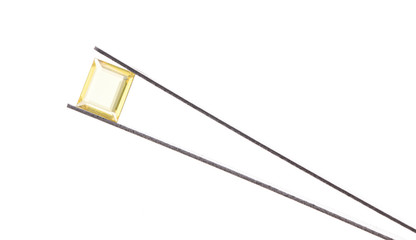 Topaz gems isolarted on white background