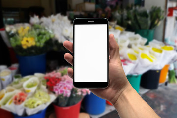 blurred photo, Blurry image, Flower shop, background