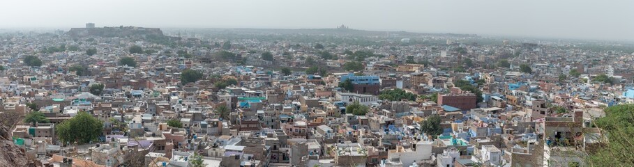 Fototapeta na wymiar Panoram of Jodhpur - Blue City