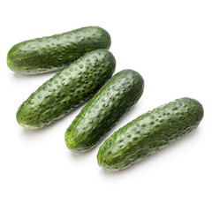 Cucumber vegetable isolated on white background cutout