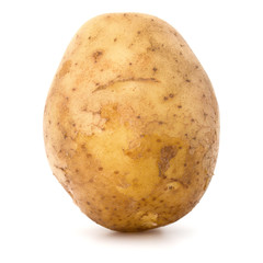 new potato tuber isolated on white background cutout