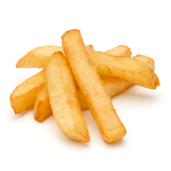 French Fried Potatoes isolated on white background