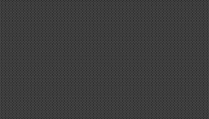 White honeycomb on a black background. Seamless texture. Isometric geometry. 3D illustration