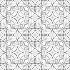 Abstract esoteric geometric pentagrams seamless pattern