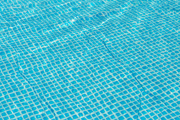 Surface of the pool, waves