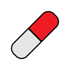Pill colour icon, vector