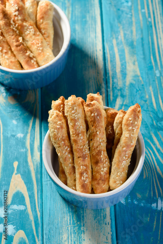Cottage Cheese Sticks With Oatmeal And Sesame Flakes Stock Photo