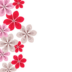 vector background with Flower 823