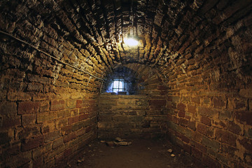 detention cell in an old castle