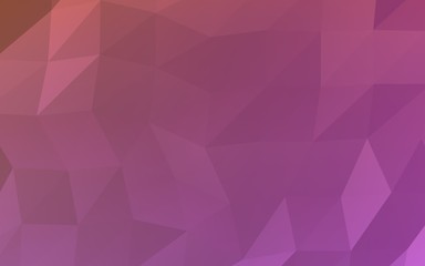 Abstract triangle geometrical pink background. Geometric origami style with gradient. 3D illustration