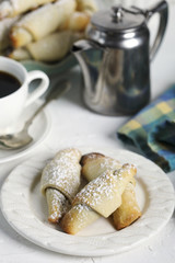 Rugelach with chocolate filling