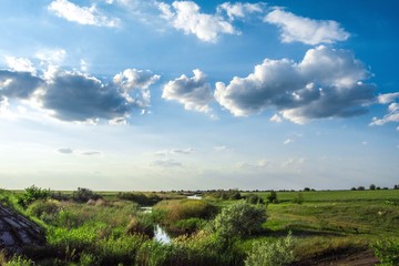 Russian village in summer