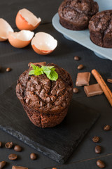 tasty chocolate muffin