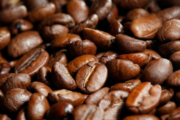 Roasted coffee beans