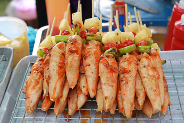 Fish barbeque grilled.