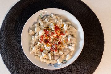a turkish type ravioli which named manti - traditional food