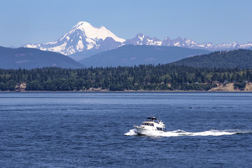 Beautiful Mt Baker and San Juan Islands, WA