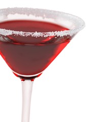 Red Cocktail with Sugar