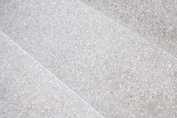Fototapeta premium Stairs Terrazzo polished stone walkway and floor, pattern and color surface marble and granite stone, material for decoration background texture, interior design. selective focus.