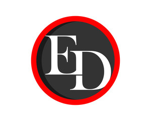 black circle initial typography alphabet typeset typeface logotype font image vector icon