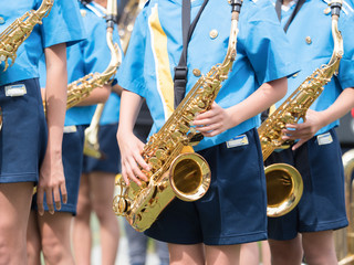 Fototapeta premium 小学校のマーチングバンド