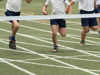 徒競走のゴール