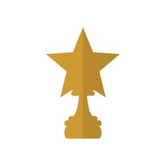 Trophy logo. Champion icon. Award symbol. Vector eps 08.
