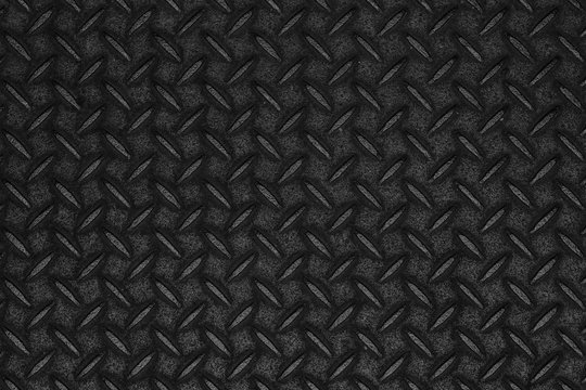 Black diamond plate pattern and seamless background