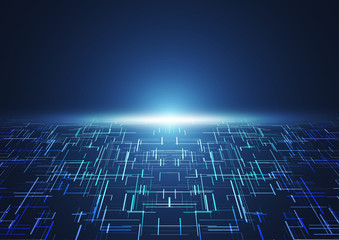 Abstract digital background with technology circuit board texture. Electronic motherboard illustration. Communication and engineering concept. Vector illustration