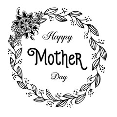 Mothers Day vector. Mother day greeting card