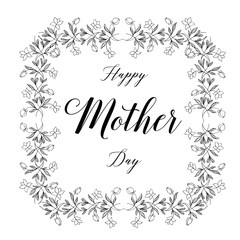 Mothers Day vector. Mother day greeting card