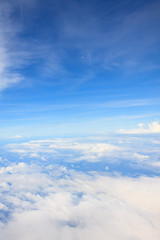 Clouds and sky on a clear day moon