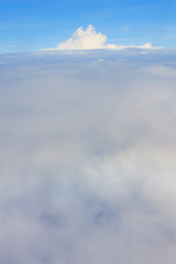 Clouds and sky on a clear day moon