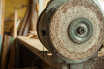 Fototapeta premium Sharpening Grinder