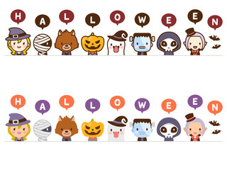 ハロウィンのかわいいモンスター ハッピーハロウィン 顔 丸 フラットアイコン セット Canvas Print Natsumi Saito ハロウィンのかわいいモンスター ハッピーハロウィン 顔 丸 フラットアイコン セット Canvas Print Natsumi Saito