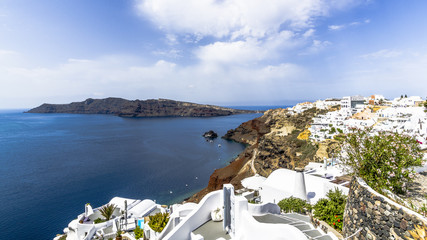 White houses on cliffs