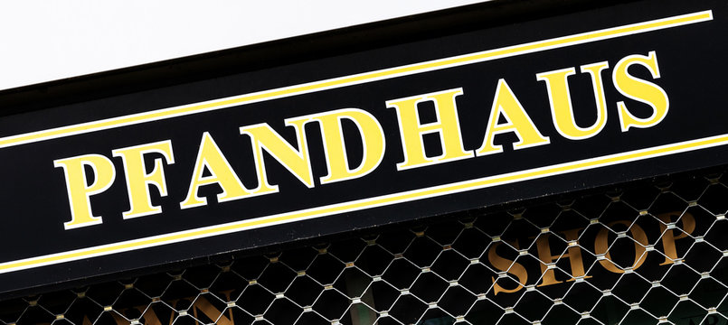 Pfandhaus Ladenschild Pfandleihe